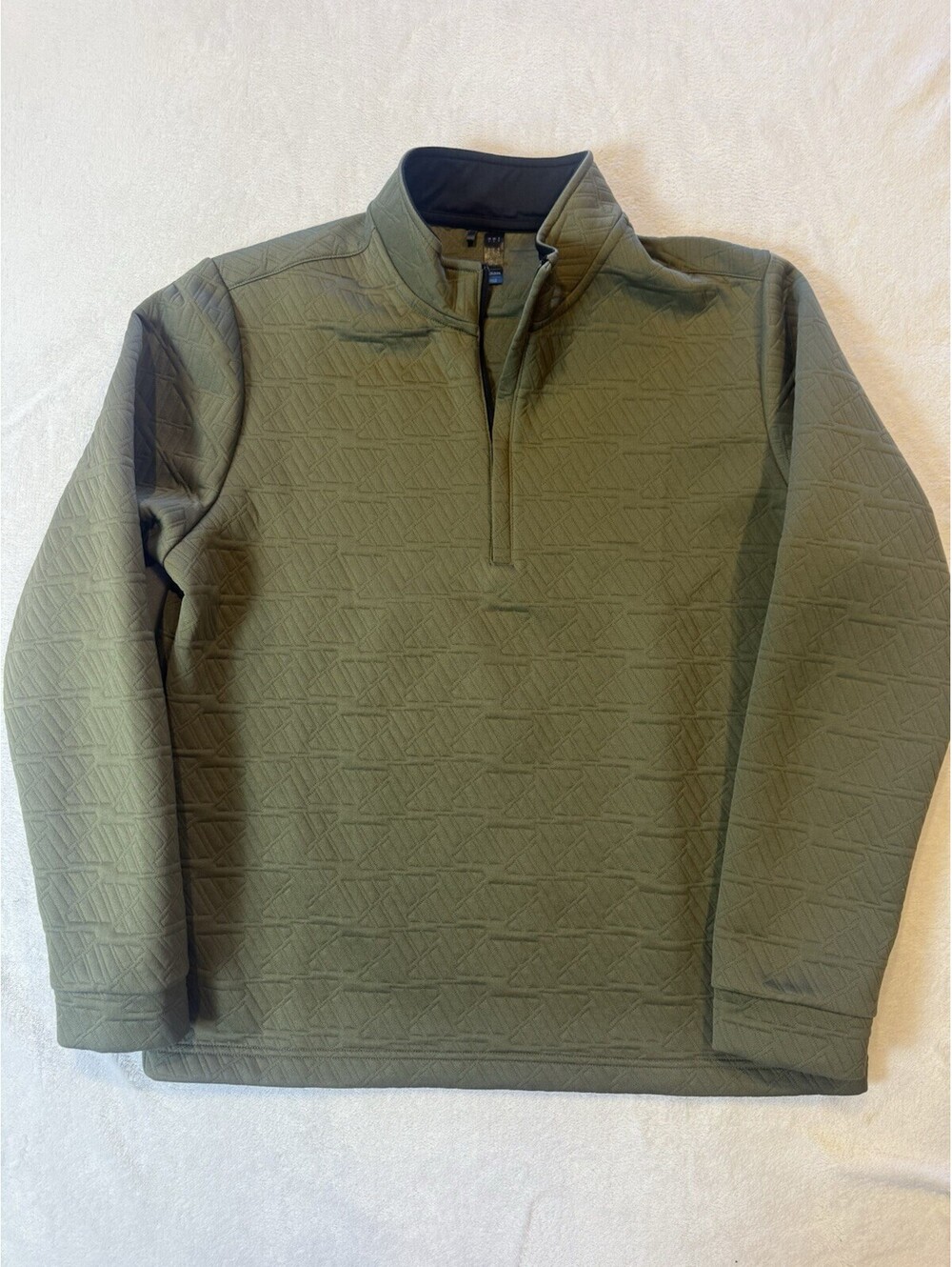 Adidas Men's DWR Golf Quarter Zip Pullover, Green, Large